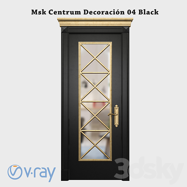 Msk Centrum Decoración 04 Black 3ds Max - thumbnail 1