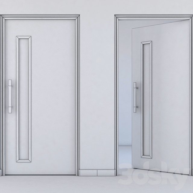 office door 3DS Max Model - thumbnail 3