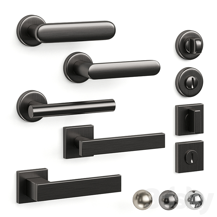 Olivari door handles 3DS Max - thumbnail 1