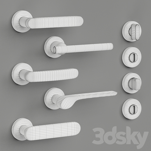 Olivari door handles 3DSMax File - thumbnail 4