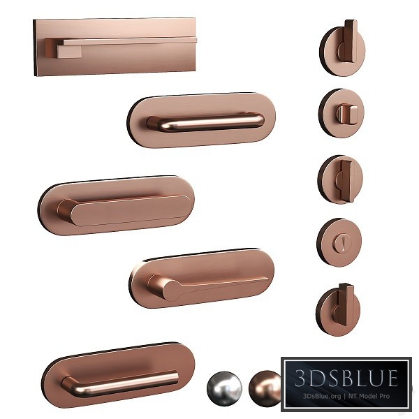 Olivari door handles Vol1 3DS Max - thumbnail 3