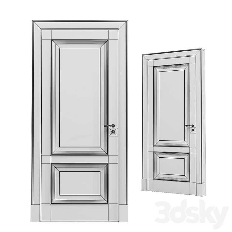 OM Door ROSSA Vienna RD202 3DS Max - thumbnail 2