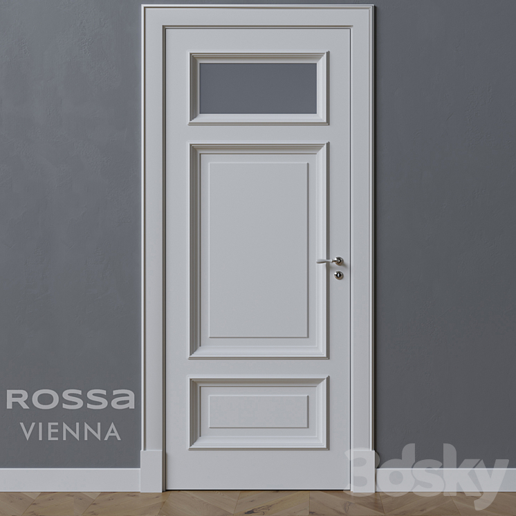 OM Door ROSSA Vienna RD204G with glazing 3DS Max - thumbnail 1