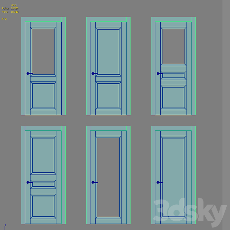 Opera doors 3DS Max - thumbnail 2