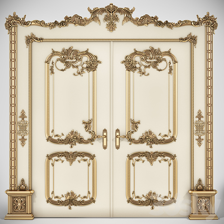 Palace door 3DS Max - thumbnail 1