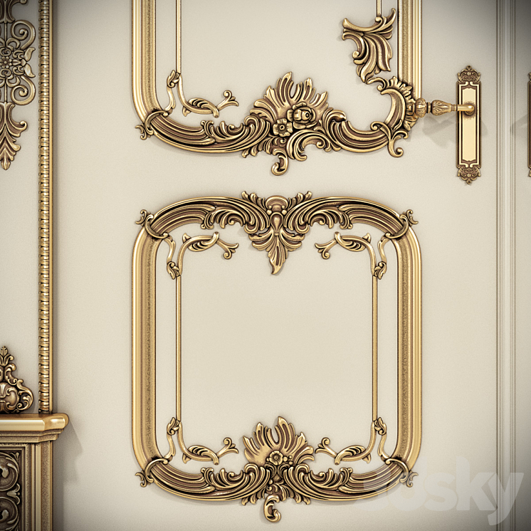 Palace door 3DS Max - thumbnail 2