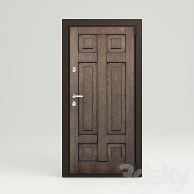 Paneled door entrance 3DSMax File - thumbnail 1