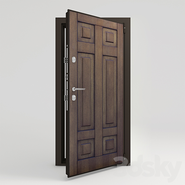 Paneled door entrance 3DSMax File - thumbnail 3