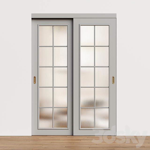 Paris Volhovec sliding door – interior door 232 3DS Max Model - thumbnail 4