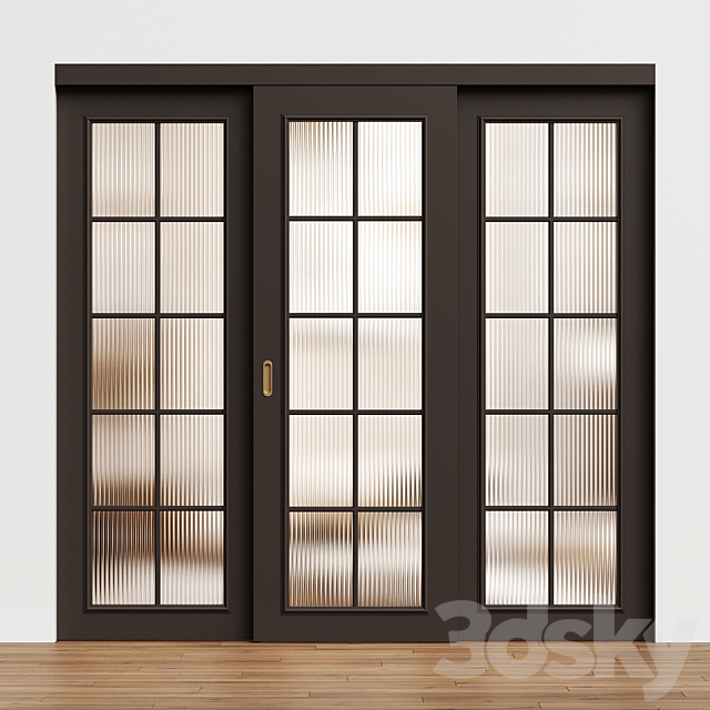 Paris Volhovec sliding door – interior door 232 3DS Max Model - thumbnail 5