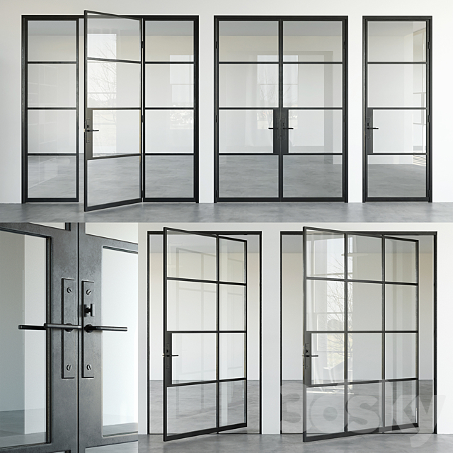 Portella Steel Doors 3DSMax File - thumbnail 1