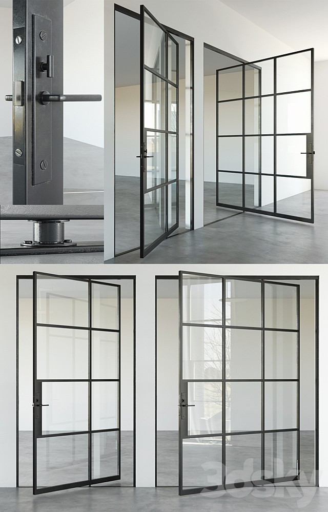 Portella Steel Doors 3DSMax File - thumbnail 2