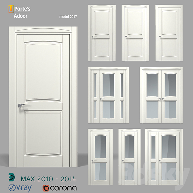 Porte’s Adoor doors (2017) 3DSMax File - thumbnail 1