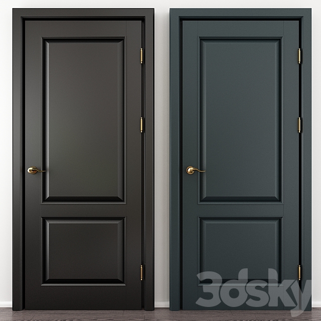 Premium door model 41 3ds Max - thumbnail 1