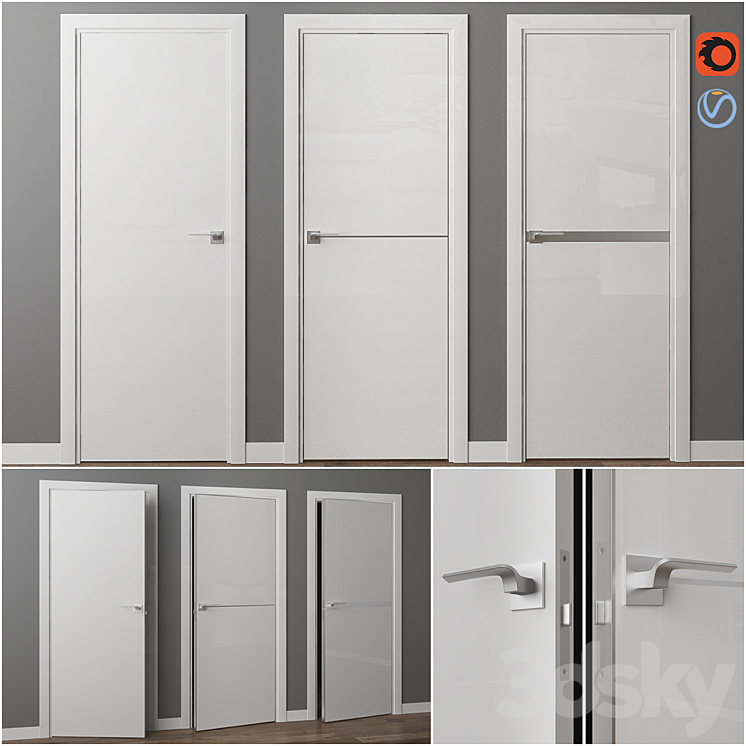 Profil Doors LK Series Doors 3DS Max - thumbnail 1