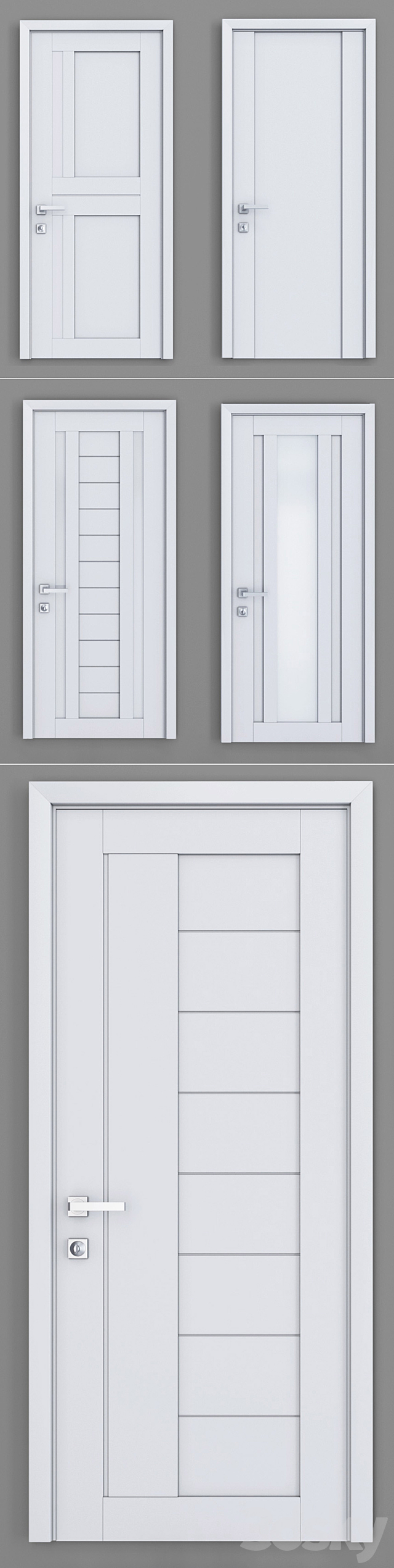 Profil Doors U set 2 3DS Max Model - thumbnail 2