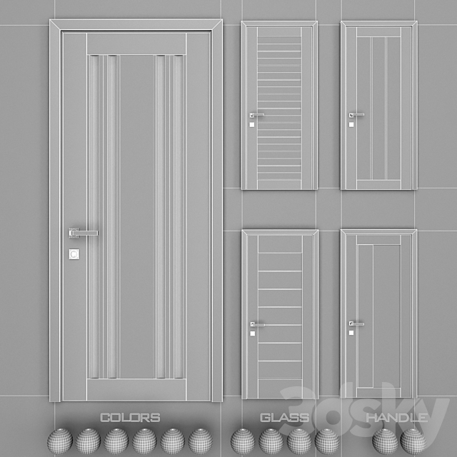 Profil Doors U set 5 3DSMax File - thumbnail 3