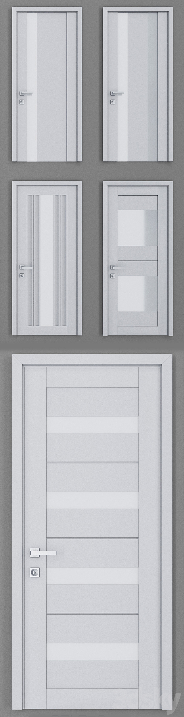 Profil Doors U set 6 3ds Max - thumbnail 2