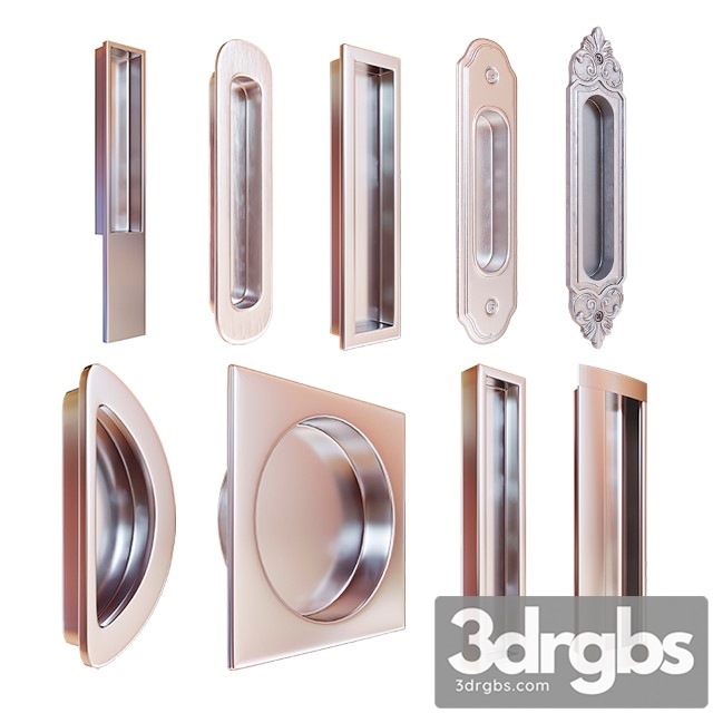 Recessed Handles for Sliding Doors 3dsmax Download - thumbnail 1