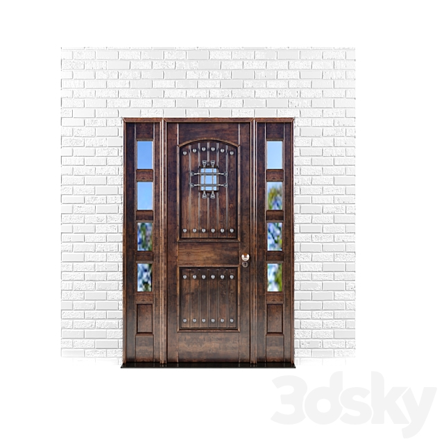 Residential Entry Door 3DS Max Model - thumbnail 2