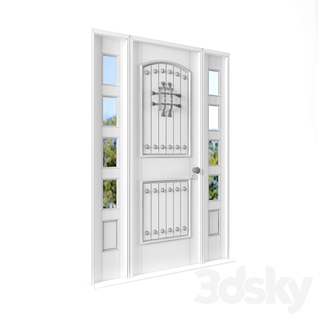 Residential Entry Door 3DS Max Model - thumbnail 3