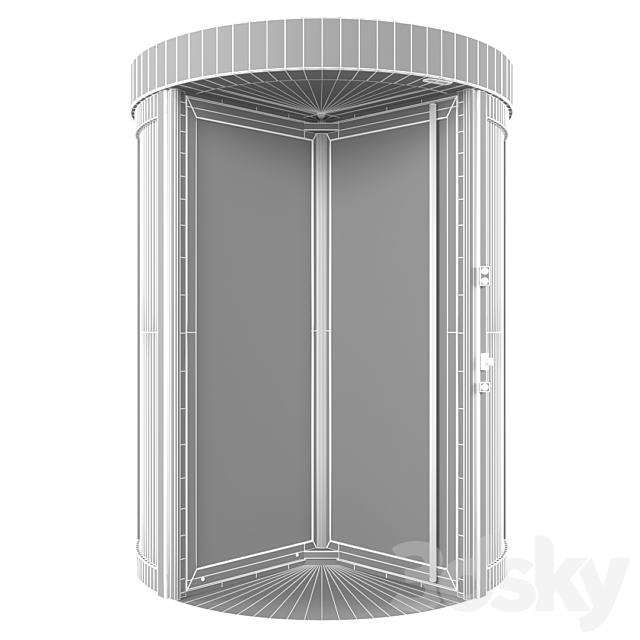 Revolving door Dorma Geryon 3DS Max Model - thumbnail 4