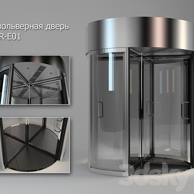 Revolving door RDR-E01 3DSMax File - thumbnail 1