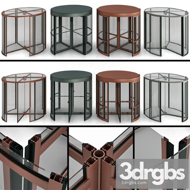 Revolving entrance doors 3dsmax Download - thumbnail 1