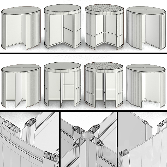 Revolving entrance doors 3DSMax File - thumbnail 2