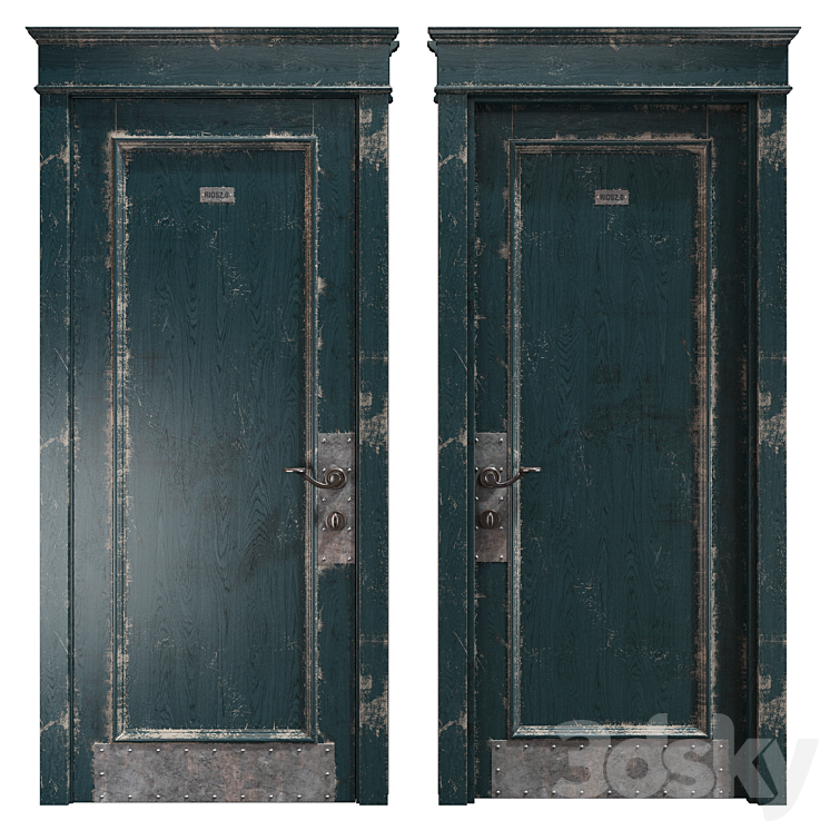 RIDS2.0 Blackblue Loft door 3DS Max - thumbnail 1