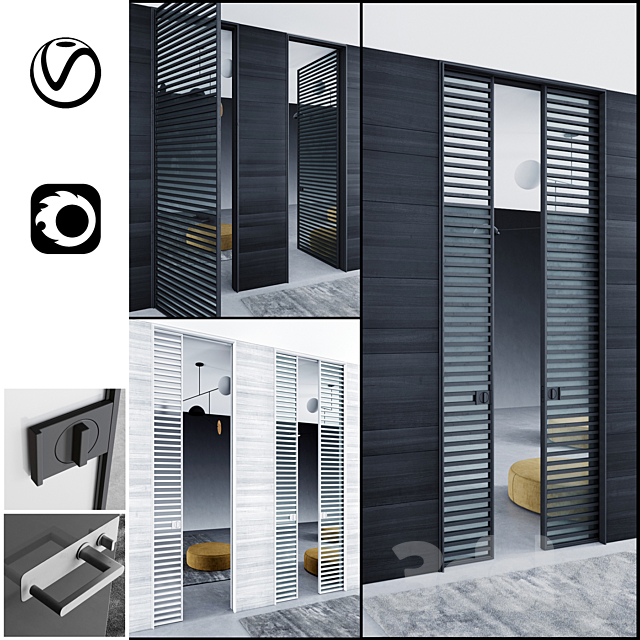 Rimadesio doors Even _ doors for office and home 3DSMax File - thumbnail 1