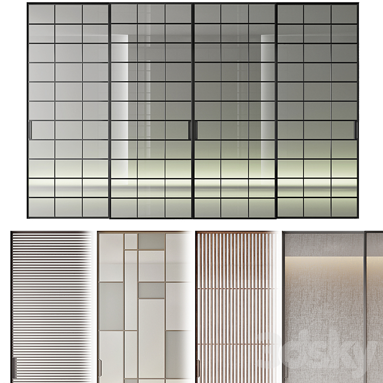 Rimadesio Doors SET 3DS Max Model - thumbnail 1