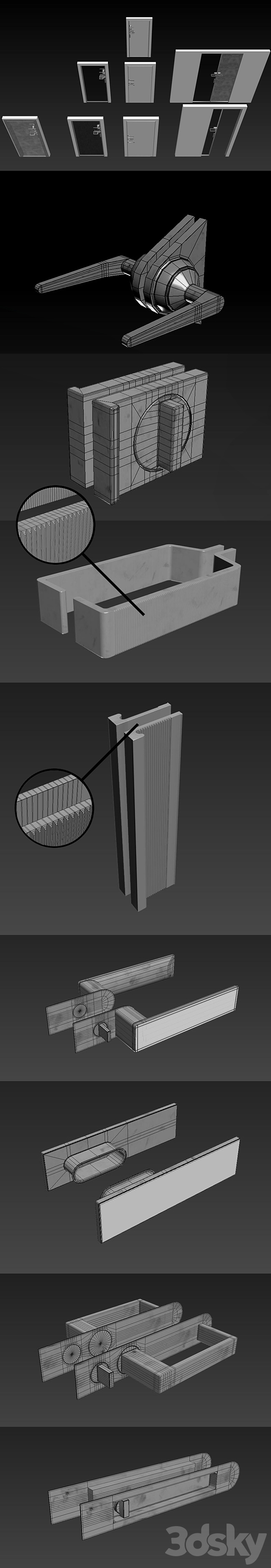 Rimadesio doors Vela _ 1 _ doors for office and home 3DS Max Model - thumbnail 3