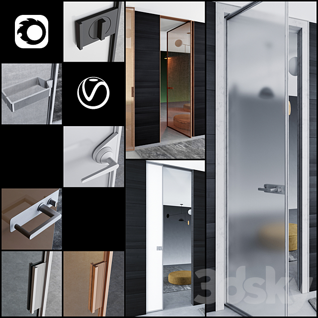 Rimadesio doors Zen _ doors for office and home 3DSMax File - thumbnail 1