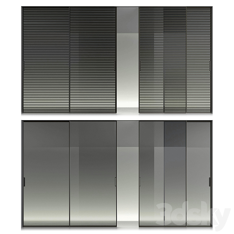 Rimadesio sliding doors 2 3DS Max - thumbnail 1