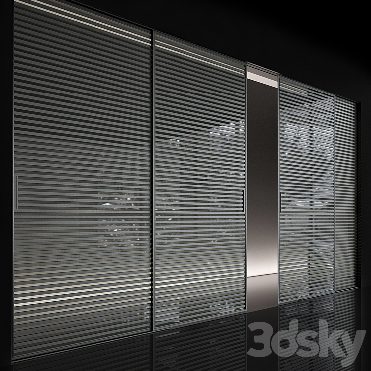 Rimadesio sliding doors 2 3DS Max - thumbnail 2