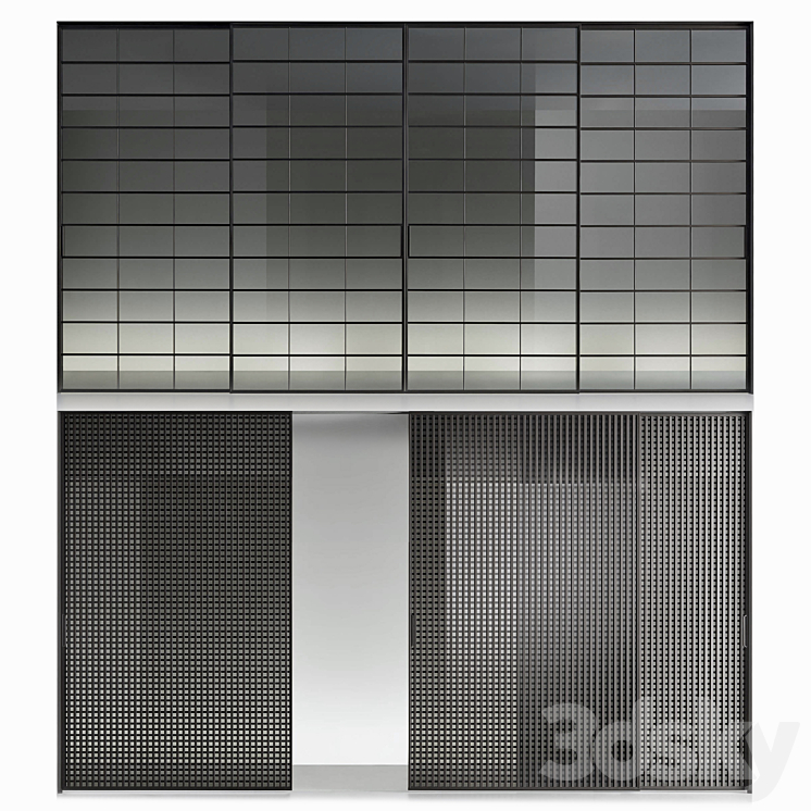 Rimadesio sliding doors 3DS Max - thumbnail 1