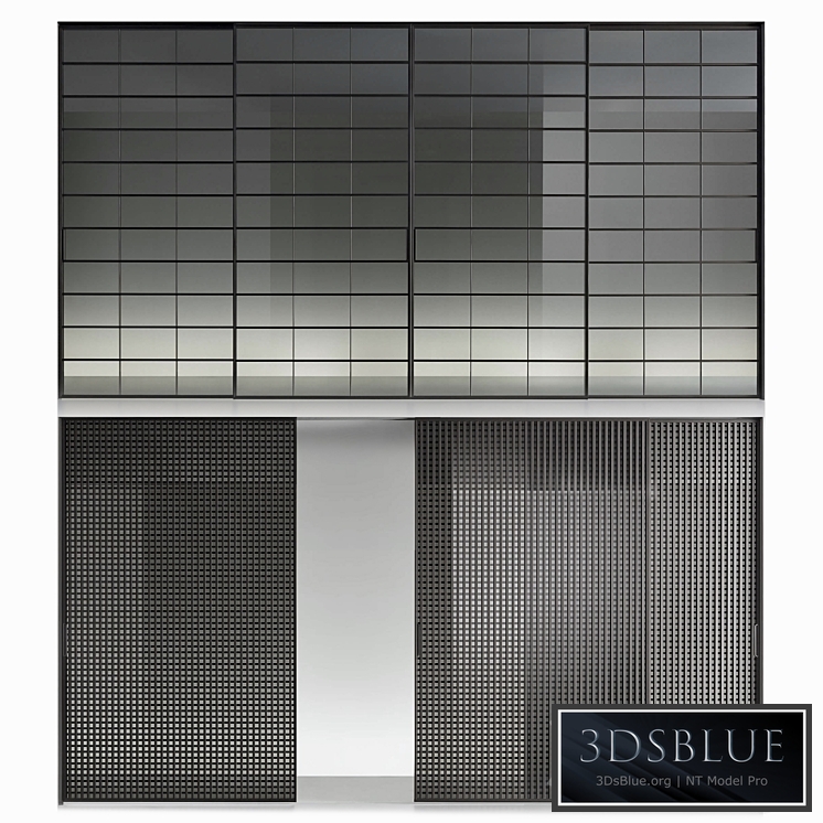 Rimadesio sliding doors 3DS Max - thumbnail 3