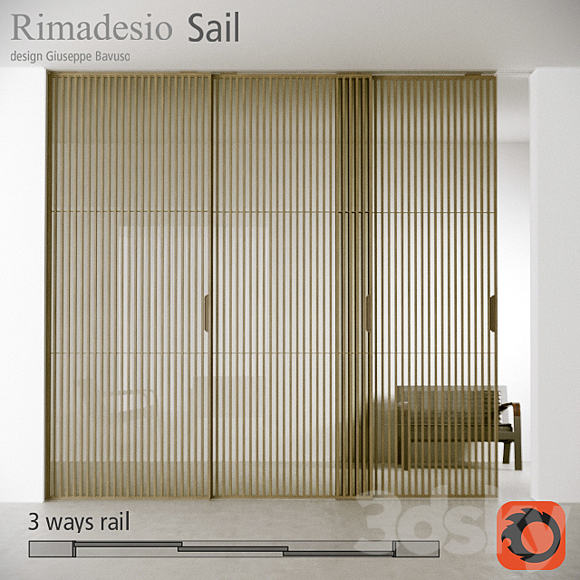 RIMADESIO Sliding doors SAIL 3DSMax File - thumbnail 1