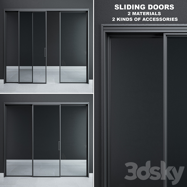 Rimadesio Velaria Sliding Doors 3DS Max - thumbnail 1