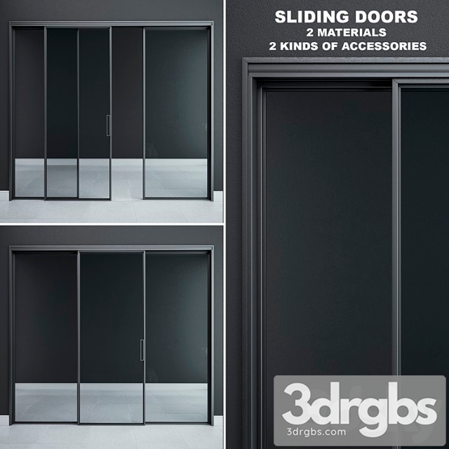 Rimadesio velaria sliding doors 3dsmax Download - thumbnail 1