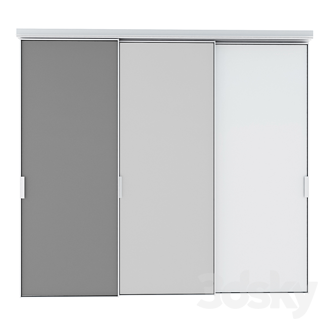 Rimadesio Velaria Sliding Doors. storage system for living areas 3DSMax File - thumbnail 3