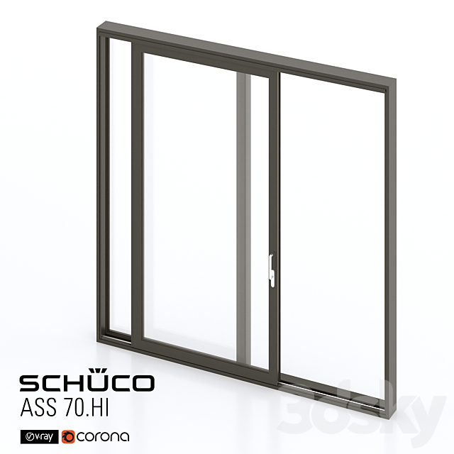 SCHUCO ASS 70.HI 3ds Max - thumbnail 1