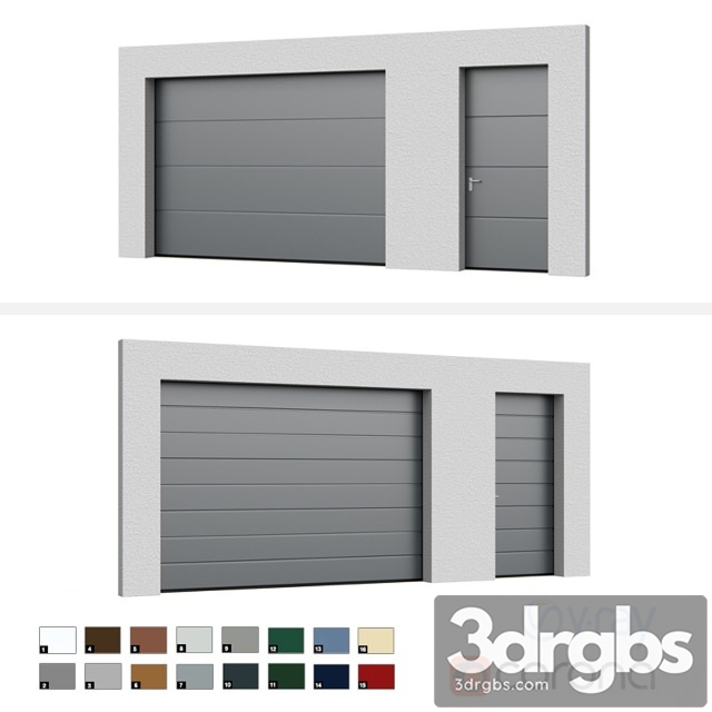 Sectional Doors Hormann LPU 3dsmax Download - thumbnail 1