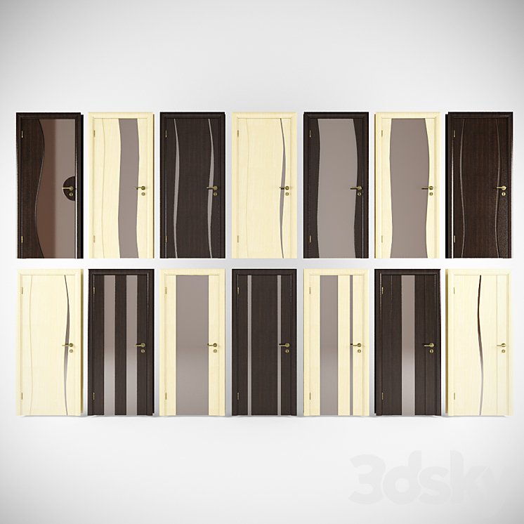 Set of doors 3DS Max - thumbnail 1