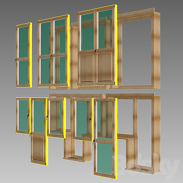 Set of wooden doors 3 | Constructor 3DSMax File - thumbnail 3