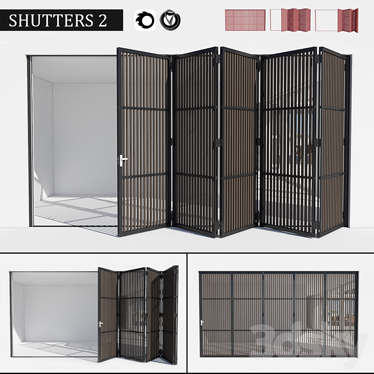 Shutters 2 3DS Max - thumbnail 1