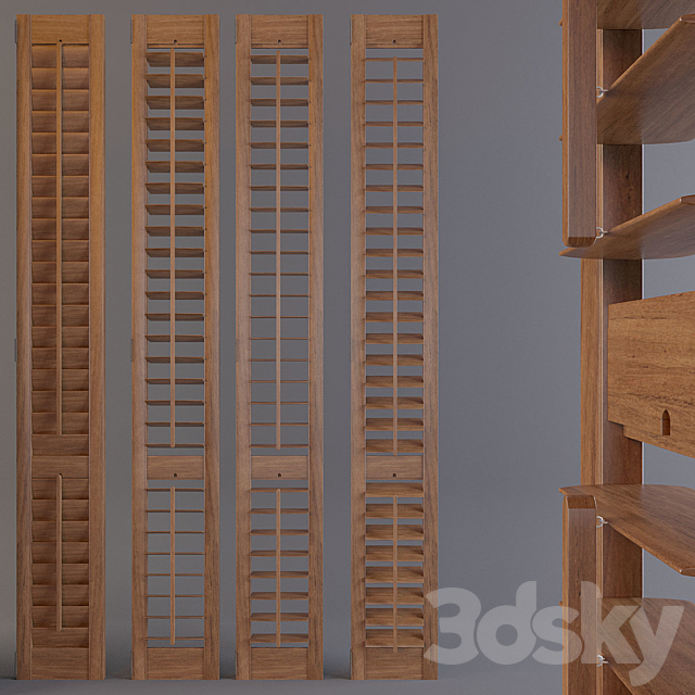 shutters 3DS Max Model - thumbnail 2