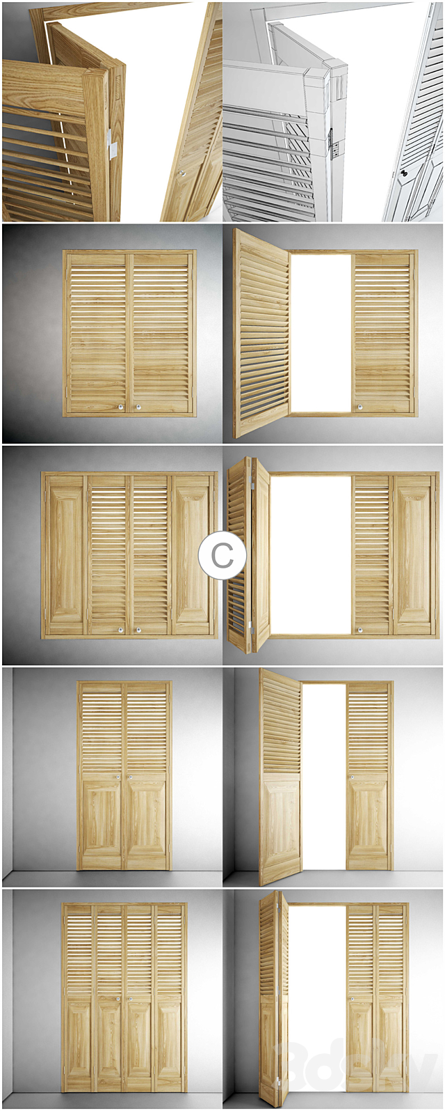 shutters ? 3DSMax File - thumbnail 2