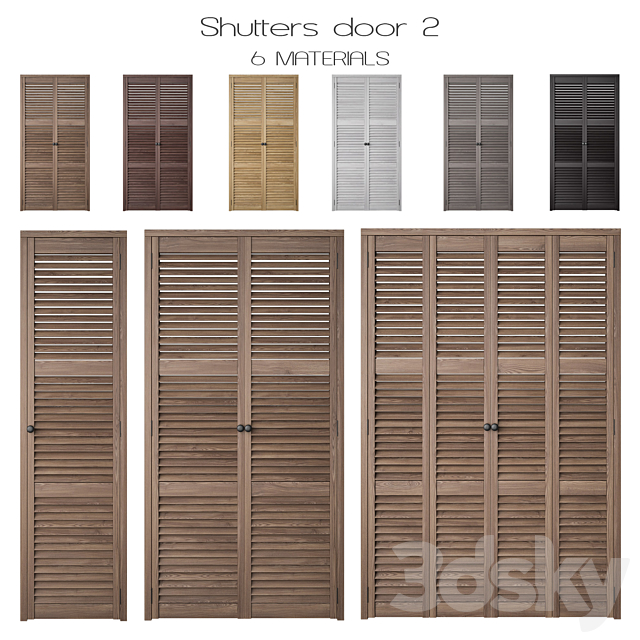 Shutters Door 2 3DS Max Model - thumbnail 1